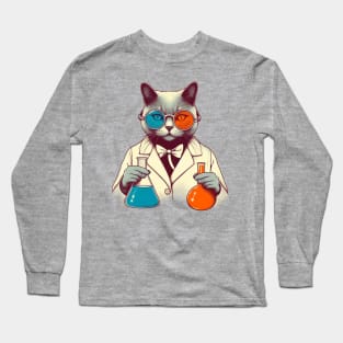 Chemistry Cat Long Sleeve T-Shirt